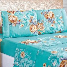 Imagem de Jogo De Lençol Solteiro Naturale Micropercal 200 Fios 3 Peças - Jasmine