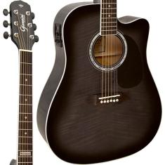 Imagem de Violão Folk Giannini GF1D CEQ TBK Translucent Black Cutway