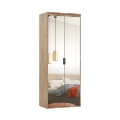 Imagem de Guarda Roupa Modular 2 Portas Espelho Com Cabideiros 90 Cm Lo