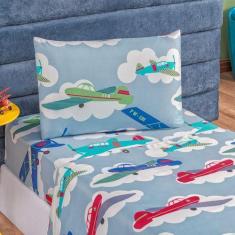 Imagem de Jogo De Lençol Solteiro 3 Peças Toque Macio Bouti Kids - Linda Casa