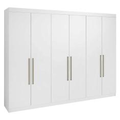 Imagem de Guarda Roupa Da Vinci 6 Portas 6 Gavetas Casal D Doro Cor Branco