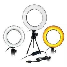 Imagem de Ring Light Iluminador Selfie Makeup + Tripé LED portátil