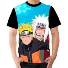 Imagem de Camisa Camiseta Jiraya E Naruto Personalizada Anime Naruto