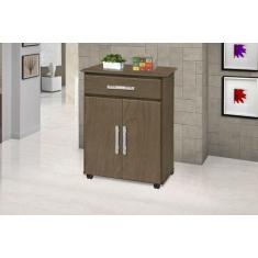 Imagem de Balcão Para Microondas Ou Forno Elétrico Com Rodinhas Nap. 2 Portas +