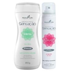 Imagem de Sabonete Íntimo Sensação Natu Life Menta + Desodorante Morango Com Cha
