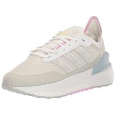 Imagem de adidas Tênis feminino Avryn, Branco/Branco/Azul Maravilha, 38