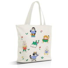Imagem de Nuhany Bolsa de ombro de lona para veículos off-road vintage estética, Multicor, Medium