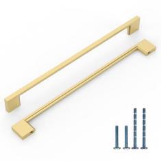 Imagem de KNOKLOCK Pacote com 10 puxadores de armário de cozinha 8,8 polegadas (224 mm) puxadores de armário de cozinha puxadores de armário de cozinha puxadores de gaveta para armário guarda-roupa