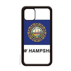 Imagem de New Hampshire Flag Profile para iPhone 12 Pro Max Capa para Apple Mini Mobile Case Shell