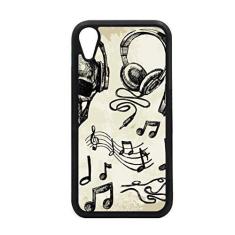Imagem de Capa de fone de ouvido com estampa de instrumento musical para iPhone XR para proteção de telefone Apple