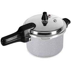 Imagem de Panela De Pressão Indução Antiaderente Brinox 4,2L Ceramic Life Super Gris Cinza 4954/101