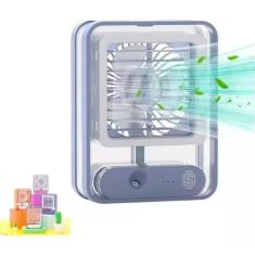 Imagem de Ventilador Umidificador Led Recarregável 3 Vel. 5X15x18 Cm - Relet