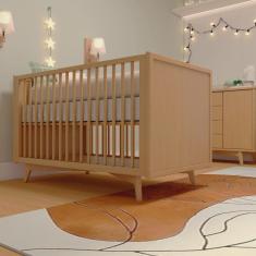 Imagem de Berço Americano em Mdf Grade Fixa Zen