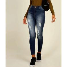 Imagem de Calça Jeans Destroyed Skinny Feminina Marisa