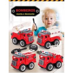 Imagem de 4 Carrinhos Brinquedo Monta E Desmonta Diy Diversos Modelos - Truck Di