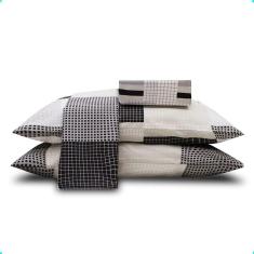 Imagem de Jogo De Cama Casal Duplo 4 Peças Linnar 140 Fios Realce