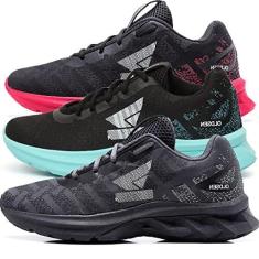 Imagem de Kit 3 Tenis Masculino feminino unissex Oldsen Shelby corrida academia caminhada