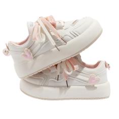 Imagem de Y2K Cute Shoes Tênis de caminhada feminino grosso rosa contraste coelho flor cerejeira detalhes EUA 4-8, rosa, 36