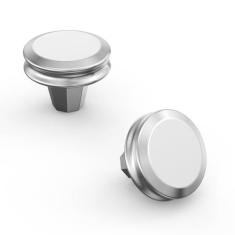 Imagem de Asidrama Pacote com 10 maçanetas de armário de cozinha cromadas polidas puxadores de gaveta puxadores de armário puxadores de zinco para gavetas de cômoda