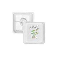 Imagem de Teclado mecânico Natural Plant Island Painting PBT branco OEM sem marcação