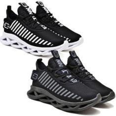 Imagem de Kit 2 Tênis Masculino Esportivo Confortavel Maverik Lançamento-Masculino