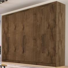 Imagem de Guarda-Roupa Casal Oslo 6 Portas 4 Gavetas 100% Mdf Brauna - Mademarqu