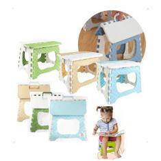 Imagem de Banquinho Banqueta Dobrável Infantil com Alça Resistente - Compre Já F