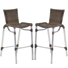 Imagem de Kit 2 Banquetas Alumínio Fortaleza Alta Para Argila