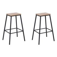 Imagem de Conjunto com 2 Banquetas Fixas Chamonix Preto