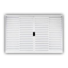 Imagem de Janela de Aço Veneziana de Correr 100x150cm 4 Folhas Minas Sul MGM Branco