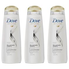Imagem de Dove Recuperação Extrema Shampoo 200ml (Kit C/03)