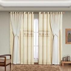 Imagem de Cortina Veneza Palha 5,40m x 2,50m altura - Varão de até 3m