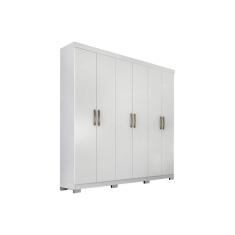 Imagem de Guarda Roupa 6 Portas E 3 Gavetas Clara Flex Branco Panan