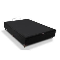Imagem de Cama Box Baú Casal Califórnia Preto 138X188x42 - Sofá Casa