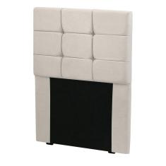 Imagem de Cabeceira Cama Box Solteiro 0.90 Julia Shop Das Cabeceiras Bege Marfim