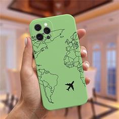 Imagem de Capa de silicone para iPhone 11 12 Pro XS MAX XR 7 8 Plus Cute Candy Matte Soft Cover, GreenMF, C4615, para iPhone X XS