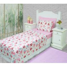 Imagem de Jogo De Lençol 3 Peças Infantil Menino Menina Decora Quarto (Cupcake)