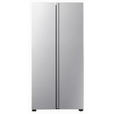 Imagem de Geladeira Hisense RS3P428 Frost Free Side by Side 428 Litros cor Inox