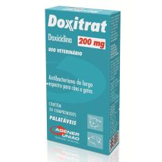 Imagem de Doxitrat Agener União 200mg 24 Comprimidos