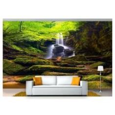 Imagem de Papel De Parede Cachoeira Natureza Mata 3D 6M² Nch127
