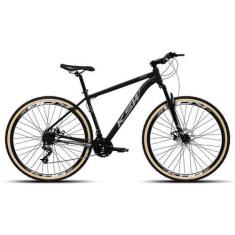 Imagem de Bicicleta MTB Aro 29 KSW 27V Freio Hidráulico Cubo K7 Trava, Preto, Pr