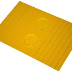 Imagem de Esteirinha Bandeja Porta Copos Braço Sofá Amarelo
