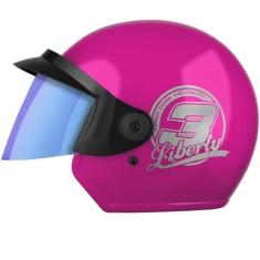 Imagem de Capacete Moto Aberto Pro Tork Liberty 3 Three Com Viseira Camaleão, RO