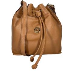 Imagem de Bolsa saco feminina em couro legítimo