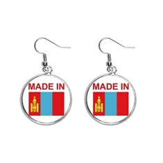 Imagem de Brincos de prata feitos na Mongólia Country Love Ear pendentes joia feminina