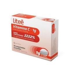 Imagem de Vitamina C Ácido Ascórbico 1g 30 Comprimidos