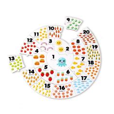Imagem de Quebra-cabeça conte até 20 Brinquedo Educativo - Babebi