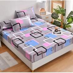 Imagem de Lençol De Cama Casal Avulso C/ Elástico Em Toda Volta Estampado, Varia