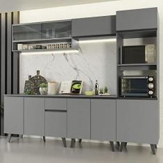 Imagem de Armário de Cozinha Completa 260cm Cinza Nice Madesa 06