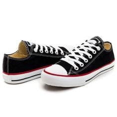 Imagem de Tênis Cano Baixo Star Sola Reta Moda Casual Feminino Infantil E Adulto